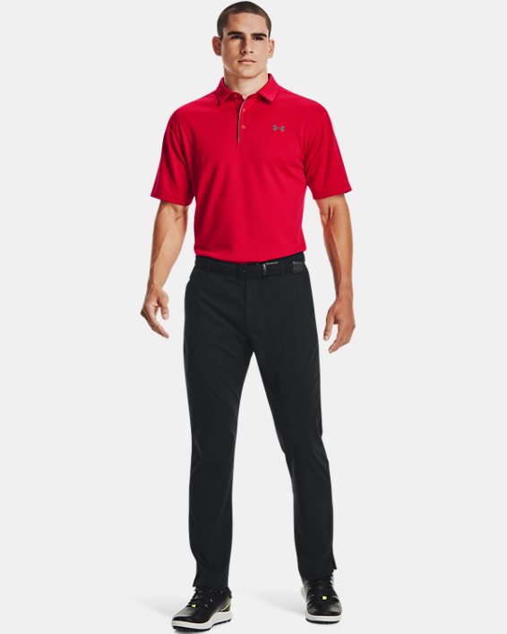 男士UA Tech™ Polo衫, Red, pdpMainDesktop image number 2